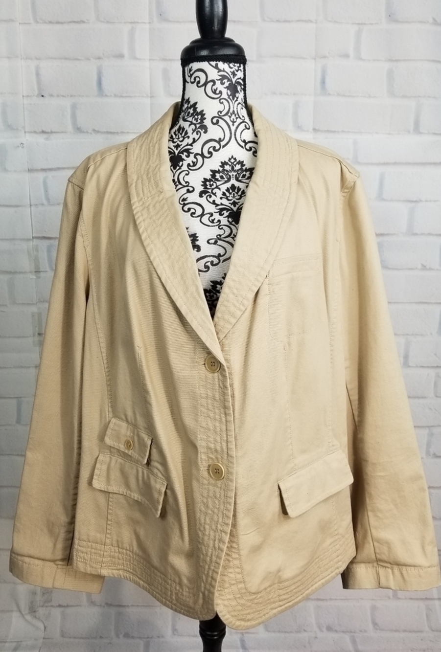 Talbots women's stretch jacket size 24w pockets